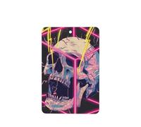 Glowing Skull Surreal Car Air Fresheners 4 Pcs Hanging Scented Cards Fragrance Scented Cards For Car Aromatherapy Tablets