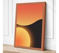 Glowing Sphere Minimalist Canvas Wall Art Print 18x12 Inch | Ready to Hang, Gallery Wrapped, Fade-Resistant Inks, Securely Packaged, UK Made