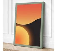Glowing Sphere Minimalist Canvas Wall Art Print 36x24 Inch | Ready to Hang, Gallery Wrapped, Fade-Resistant Inks, Securely Packaged, UK Made