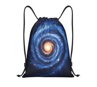 Glowing Spiral Galaxy In Space String Bags Sport Sack Lightweight Unisex Drawstring Backpack For Party Travel Outdoor 36X42Cm