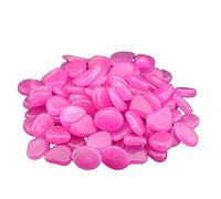 Glowing Stones Pebbles Glow in the Dark Bright Rocks for Garden Pathway Aquarium Fish Tank Decoration Dark Purple 100 Pcs Adorable Quality and Durable