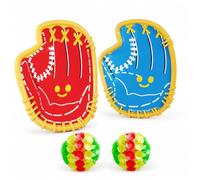 Glowing Suction Ball Game Kit with Two Player Catch Paddles and Light Up Balls for Activities and Motor Skill Development Suitable for Garden, Red, Blue, style to 2