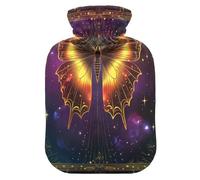 Glowing Tarot Butterfly hot Water Bottles with Soft Cover, 2L hot Water Bag for Period Cramps, Arthritis, Bolsa de agua Caliente para el Dolor