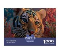 Glowing Tiger Face Thick Cardboard Pieces Excellent for Training Memory, Concentration And Logical Thought Process 52x38cm/1000pcs