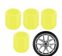 Glowing Tire valve-Caps - 4 PCS Fluorescent valve-Covers, Night Glow Safety Feature, Waterproof Tight Seal, Dust Blocking Material, Enhanced Tire Aesthetic | Motorcycle Bike Wheel valve-Covers Tyre