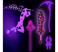 Glowing Titan 13 Action Figure Set Already Assembled, T13 3D Printed Action Figures with Weapons Accessories T 13 Lucky Robo Dummy Nova 13 Action Figures, Figura de acción t13 (Rose Red)