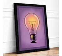 Glowing Tradition Vintage Framed Wall Art Print A3 Black | Ready to Hang, Premium Gi Paper, Fade-Resistant Inks, Securely Packaged, UK Made