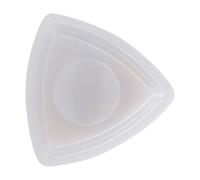 Glowing Triangle Guitar Pick Low Power Consumption Easy to Find for Night Performance Food Grade Plastic (White Light)