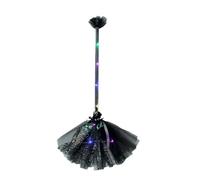 Glowing Witch Broom - Glow In The Dark Witch Broom | Halloween Witch Broom Wizard Broom | Halloween Broom Cosplay Accessories | Witch Broom with Lu
