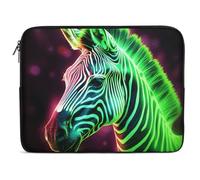 Glowing Zebra Laptop Sleeve 10inch Laptop Protective Case for Women Men Shockproof Computer Cover Portable Notebook Briefcases Computer Carrying Bag Lap Top Protector Compatible with Notebooks