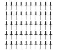 Glowki 51717002953 50Pcs Blind Rivet Clips, Replacement for BMW Mini | Plastic Trim Moulding Retainers, 20mm collar length, black expansion rivets for wheel arch/bumper/fender trim, fits 6mm hole
