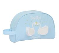 Glowlab Swans - Small Children's School Toiletry Bag with Handle, Children's Toiletry Bag, Adaptable to Trolley, Ideal for Children from 5 to 14 Years, Versatile, Quality and Resistance, 28 x 10 x 18