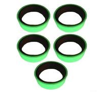Glown-in-The-Dark Tape 5 Rolls - Luminous Decorative Glow Tape for Home Stairs Courtyard Walls Doors Exit Signs, Green and Blue PE Material(Green)