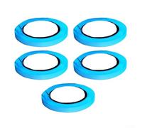 Glown-in-The-Dark Tape 5 Rolls - Luminous Decorative Glow Tape for Home Stairs Courtyard Walls Doors Exit Signs, Green and Blue PE Material(Bule)