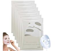 Glowora Collagen Face Mask, Bio-Collagen Real Deep Hydrating Face Mask, Hydrogel Overnight Masks for Glass Glow Skin, Pore Minimizing & Elasticity Improvement, Firming Skin, Korean Skincare (6PC)