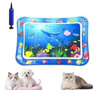 Glowpad for Cats, Ocean Breeze Splashland for Cats, Pet Water Bed for Dogs, Cooling Mat for Dogs, Thickened Leakproof Anti-Scratch, for Indoor & Outdoor Summer Fun (I)