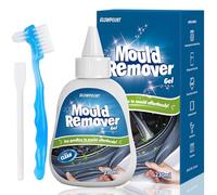 GLOWPOINT Mould Remover Gel, Large Capacity 230ML Black Mildew Remover with Brush, Household Mould Cleaner for Washing Machine, Bathroom, Kitchen Sink, Tile & Grout