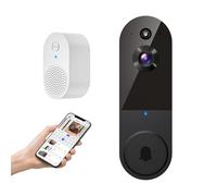 GlowPop 1080p Wireless Wi-Fi Video Doorbell Camera with AI Human Detection, Two Way Talk, Night Vision, Cloud Storage, Battery Powered, Indoor Outdoor Serveillance for Home Security