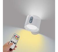 Glowright Lights- Magnetic Glowright Smart Lights, 360°Rotation Glowright Round Lights with Controller/Touch, 360° No-Blind-Angle Lighting, Glow Right Lights Motion Sensor, LED Wall Sconces (White)