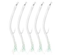 Glows-Coated Fishing Hook Assembly with Top | Connector for Night Angling