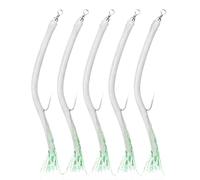 Glows-Coated Fishing Hook Assembly with Top | Connector for Night Angling
