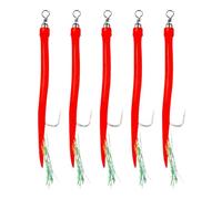 Glows-Coated Fishing Hook Assembly with Top | Connector for Night Angling