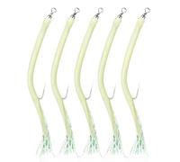 Glows-Coated Fishing Hook Assembly with Top | Connector for Night Angling