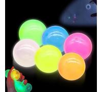 Glows in the Dark Sticky Balls, 6/8/12PCS Sticky Glows Stress Balls Fidget Toys, Sticky Balls That Stick to The Ceiling, Luminous Sticky Elastic Ball Toy, Stress Balls for Kids and Adults (6 Pcs)