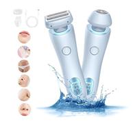 Glowshave Electric 2 in 1 Lady Razor Women's Body Shaver, Silk Glide Pro Electric Shaver for Women, Silk Guide Pro Razor, Glowshave Hair Remover, Double-Headed Waterproof Wet Dry Bikini Trimmer (#B)