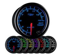 GlowShift Black 7 Color 1500 F Pyrometer EGT Gauge by GlowShift