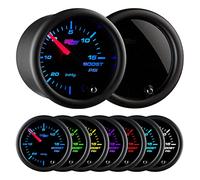 GlowShift Tinted 7 Color 15 PSI Boost/Vacuum Gauge