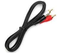 Glowster 1.8m 2x RCA Audio Cable Black ideal for connecting sound devices and improving the hearing quality in audio equipment.