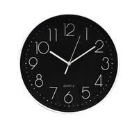 Glowster Black and White Wall Clock, Estandar