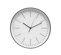 Glowster Black Wall Clock 30 cm with Continuous Movement, Estandar