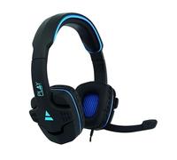 Glowster Gaming headset with microphone, PC connection, surround sound, lightweight design, ideal for gaming and online communication.