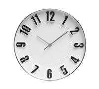 Glowster Silver Wall Clock 30 cm, Estandar