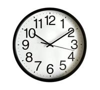 Glowster White Wall Clock 25 cm, Estandar