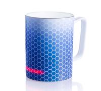 Glowstone Smart Mug - Self-Heating Fine Bone China Coffee & Tea Cup, Automatic Temperature Control, Dishwasher Safe, Wireless Induction Charging, 12 oz, British-Designed Luxury Drinkware, Honeycomb