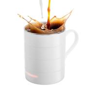 Glowstone Smart Mug - Self-Heating Fine Bone China Cup, Temperature Control Heated Mug for Coffee & Tea, Dishwasher Safe, Wireless Charging, British-Designed Luxury Drinkware