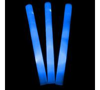 Glowtopia 18" LED Foam Stick - Light-up Baton in 6 Colours Premium Glow From (5 Pack, Blue)