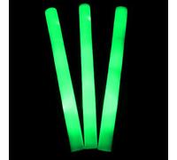 Glowtopia 18" LED Foam Stick - Light-up Baton in 6 Colours Premium Glow From (5 Pack, Green)