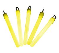 Glowtopia 4 inch Glow Sticks/Glow Batons (1cm thick) - Premium Glowsticks from (Yellow, 100 Pack)