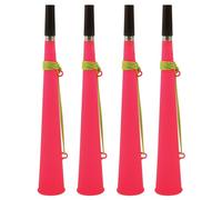 Glowtopia Neon Woofer Horn Blow Bright Loud - Yellow, Pink, Orange, Green - Carnival Festival Party (Pink, 12, Horns)