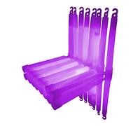 Glowtopia Premium 6 inch Glow Sticks + Lanyards (1.5cm Thick) - Glowsticks from (50 Pack, Purple)