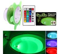 GlowTub - LED bath or spa light with remote control to change colour (battery operated)