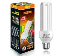 GlowUp 20W UVB 2.4 Bird Lamp, AC220-240V E27 Bird Cage UVB Light Bulb Compact Fluorescent Light Bulb for Captive Birds and Reptiles