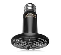 GlowUp 250W Reptile Heating Lamp, E27 Ceramic Infrared Tortoise Lamp, AC220-240V No Light Emitting Heat lamp for Reptiles, Black Ceramic Heat Lamp for Lizards, Turtles, Snakes, Pack of 1