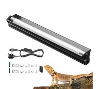 GlowUp T8 UVB UVA Light Reptile Kit, 18 Inch 15W 10.0 UVB Reptile Fluorescent Tubes Light Fixture for Terrariums Vivarium UVA UVB Light Bulb for Bearded Dragon, Lizard, Tortoise Cage, Snake