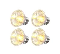 GlowUp UVA UVB Bulb Tortoise 75W, E27 Reptile Heating Bulb Dimmable UVA+UVB Full Spectrum Sun Lamp Basking Bulb Screw in Halogen Heat Bulb for Turtle Tank Vivarium Lizard Bearded Dragon Snake(4-Pack