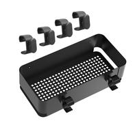 GLOWYE Barbecue Grill Kit for Weber Griddles Grills, Condiment Caddy and 4 Pack Tool Hooks for Weber Spirit Series Accessories, 3400105 3400519 Grill Models for Weber Works Side Rail Parts